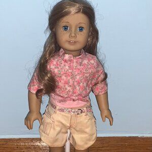 American Girl retired Tie Top & Shorts Outfit